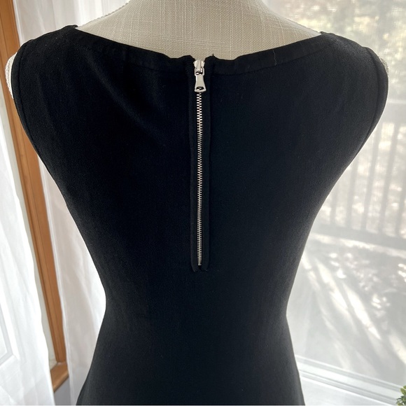 Milly Asymmetrical Draped Dress Black Size Medium NWT - Picture 5 of 16